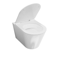 фото KMPMWc53GWh2 Унитаз Plaza Modern/Плаза Модерн подвесной безободковый, с крепежом, белый глянцевый КЕРАМА МАРАЦЦИ