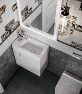 фото LA.wb.50 Раковина Lato/Лато встраиваемая сверху 50, белая глянцевая КЕРАМА МАРАЦЦИ