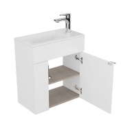 фото LAT.50.1/WHT Тумба Lato/Лато подвесная 50 с дверцей, белый глянцевый КЕРАМА МАРАЦЦИ