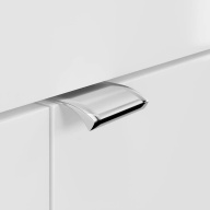 фото LAT.50.1/WHT Тумба Lato/Лато подвесная 50 с дверцей, белый глянцевый КЕРАМА МАРАЦЦИ