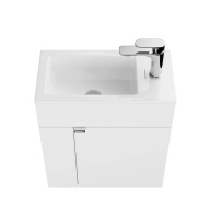 фото LAT.50.1/WHT Тумба Lato/Лато подвесная 50 с дверцей, белый глянцевый КЕРАМА МАРАЦЦИ