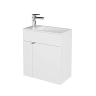 фото LAT.50.1/WHT Тумба Lato/Лато подвесная 50 с дверцей, белый глянцевый КЕРАМА МАРАЦЦИ