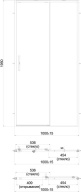 LN.100.SD.BLK.M Душевая дверь Lindo/Линдо, раздв. с функцией soft close/плавное откр. и закр., 100х195 мат., черный КЕРАМА МАРАЦЦИ фото LN.100.SD.BLK.M Душевая дверь Lindo/Линдо, раздв. с функцией soft close/плавное откр. и закр., 100х195 мат., черный КЕРАМА МАРАЦЦИ