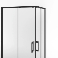 LN.100.SSD.BLK.M Душевой уголок Lindo/Линдо, раздв. с функц. soft close/плав. отк. и зак., квадр.,100х100х195, черный КЕРАМА МАРАЦЦИ фото LN.100.SSD.BLK.M Душевой уголок Lindo/Линдо, раздв. с функц. soft close/плав. отк. и зак., квадр.,100х100х195, черный КЕРАМА МАРАЦЦИ