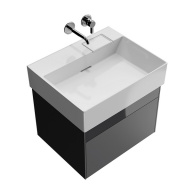 фото LO.60.2/ST Тумба Logica/Лоджика подвесная 2 ящика 60 см, стальной серый КЕРАМА МАРАЦЦИ