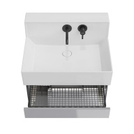 LO.M.65/GRAY Тумба Logica M/Лоджика М подвесная 2 выдвижных ящика 65, серый КЕРАМА МАРАЦЦИ фото LO.M.65/GRAY Тумба Logica M/Лоджика М подвесная 2 выдвижных ящика 65, серый КЕРАМА МАРАЦЦИ