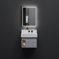 LO.M.65/GRAY Тумба Logica M/Лоджика М подвесная 2 выдвижных ящика 65, серый КЕРАМА МАРАЦЦИ фото LO.M.65/GRAY Тумба Logica M/Лоджика М подвесная 2 выдвижных ящика 65, серый КЕРАМА МАРАЦЦИ