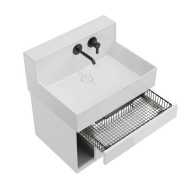 фото LO.M.65/WHT Тумба Logica M/Лоджика М подвесная 2 выдвижных ящика 65, белоснежный КЕРАМА МАРАЦЦИ