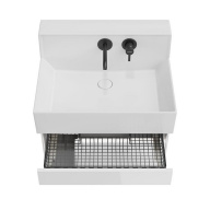 фото LO.M.65/WHT Тумба Logica M/Лоджика М подвесная 2 выдвижных ящика 65, белоснежный КЕРАМА МАРАЦЦИ