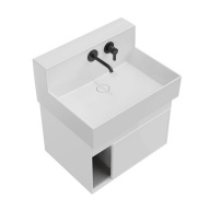 фото LO.M.65/WHT Тумба Logica M/Лоджика М подвесная 2 выдвижных ящика 65, белоснежный КЕРАМА МАРАЦЦИ