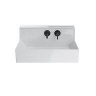 фото LO.M.wb.65 Раковина Logica M/Лоджика М мебельная/подвесная cо встроенным смесителем 65, белая глянцевая КЕРАМА МАРАЦЦИ