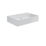 фото LO.wb.70.2 Раковина Logica/Лоджика мебельная/подвесная с двумя отверстиями 70, белая глянцевая КЕРАМА МАРАЦЦИ