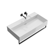 фото LO.wb.90.0 Раковина Logica/Лоджика мебельная/подвесная без отверстий 90, белая глянцевая КЕРАМА МАРАЦЦИ