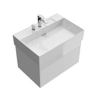 фото LOG.70.2/WHT Тумба Logica/Лоджика подвесная 2 ящика 70 см, белоснежный КЕРАМА МАРАЦЦИ