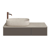 фото MA.120.2/EGR.M Тумба Magica/Маджика подвесная 120, 2 ящика, вечерний серый матовый КЕРАМА МАРАЦЦИ