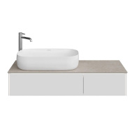 фото MA.120.2/MGR.M Тумба Magica/Маджика подвесная 120, 2 ящика, утренний серый матовый КЕРАМА МАРАЦЦИ