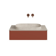 фото MA.90.1/VR.M Тумба Magica/Маджика подвесная 90, 1 ящик, венецианский красный матовый КЕРАМА МАРАЦЦИ