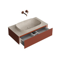 фото MA.90.1/VR.M Тумба Magica/Маджика подвесная 90, 1 ящик, венецианский красный матовый КЕРАМА МАРАЦЦИ