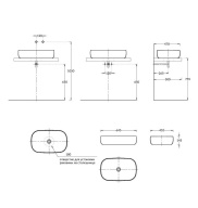 фото MA.wb.65/STB Раковина Magica/Маджика накладная 65 с донным клапаном, бежевый камень КЕРАМА МАРАЦЦИ