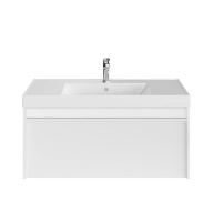 фото MOD.100.1+1/WHT Тумба Modula/Модула подвесная 100 с ящиком 1+1, белая глянцевая КЕРАМА МАРАЦЦИ