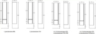 фото MOD.165/AR Пенал Modula/Модула подвесной 165 с дверцей и ящиком, арабика КЕРАМА МАРАЦЦИ