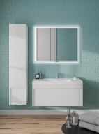 фото MOD.165/WHT Пенал Modula/Модула подвесной 165 с дверцей и ящиком, белый глянцевый КЕРАМА МАРАЦЦИ