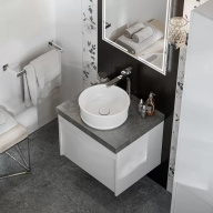 фото MOD.60.1+1/WHT Тумба Modula/Модула подвесная 60 с ящиком 1+1, белая глянцевая КЕРАМА МАРАЦЦИ