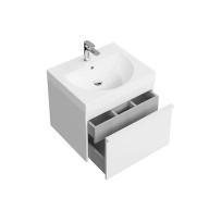 фото MOD.60.1+1/WHT Тумба Modula/Модула подвесная 60 с ящиком 1+1, белая глянцевая КЕРАМА МАРАЦЦИ