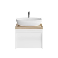 фото MOD.60.1+1/WHT Тумба Modula/Модула подвесная 60 с ящиком 1+1, белая глянцевая КЕРАМА МАРАЦЦИ