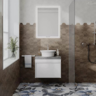 фото MOD.60.1+1/WHT Тумба Modula/Модула подвесная 60 с ящиком 1+1, белая глянцевая КЕРАМА МАРАЦЦИ