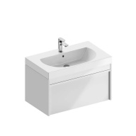 фото MOD.80.1+1/WHT Тумба Modula/Модула подвесная 80 с ящиком 1+1, белая глянцевая КЕРАМА МАРАЦЦИ