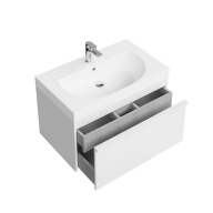 фото MOD.80.1+1/WHT Тумба Modula/Модула подвесная 80 с ящиком 1+1, белая глянцевая КЕРАМА МАРАЦЦИ