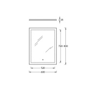 Mi.P.60 Зеркало Mi Plus/Ми-Плюс универсальное 60 см КЕРАМА МАРАЦЦИ фото Mi.P.60 Зеркало Mi Plus/Ми-Плюс универсальное 60 см КЕРАМА МАРАЦЦИ
