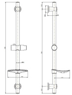 фото P4CR121KM Душевой гарнитур Sonata/Соната, хром КЕРАМА МАРАЦЦИ