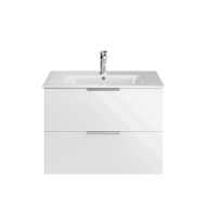 фото PI.F.75/WHT Тумба Piano Forte/Пиано Форте подвесная 75 см, 2 ящика, белый глянцевый КЕРАМА МАРАЦЦИ