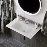 фото PI.wb.75 Раковина Piano/Пиано подвесная/мебельная 75, белая глянцевая КЕРАМА МАРАЦЦИ