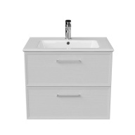 фото PIA.CL.65/WHT.M Тумба Piano Classic/Пиано Классик подвесная 65 см, 2 ящика, ясень белый матовый КЕРАМА МАРАЦЦИ