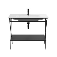 фото PIA.N.95/BLK Металлическая структура Piano Next/Пиано Некст напольная 95, черная матовая КЕРАМА МАРАЦЦИ