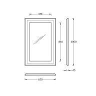 фото PL.C.mi.65/CAP Зеркало Plaza Classic/Плаза Классик 65, капучино матовое КЕРАМА МАРАЦЦИ