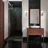 фото PL.C.mi.65/NUT Зеркало Plaza Classic/Плаза Классик 65, орех КЕРАМА МАРАЦЦИ