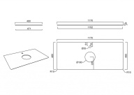 фото PL1.SG570002R/120 Спец. изделие декоративное из керамогранита Парнас 120, пепельное КЕРАМА МАРАЦЦИ