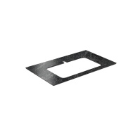 фото PL2.VT93/80T Спец. изделие декоративное для раковин, встраиваемых сверху Риальто 80 см, серый темный лаппатир. КЕРАМА МАРАЦЦИ