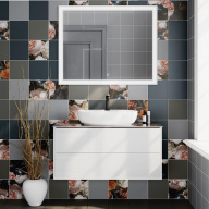 фото PLB.M.100.2/WHT Тумба Plaza Modern/Плаза Модерн подвесная 100 белый 2 ящика КЕРАМА МАРАЦЦИ