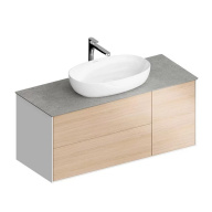 фото PLB.M.120.3/OAK.V Тумба Plaza Modern/Плаза Модерн подвесная 120 дуб виченца 3 ящика КЕРАМА МАРАЦЦИ
