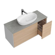 фото PLB.M.120.3/OAK.V Тумба Plaza Modern/Плаза Модерн подвесная 120 дуб виченца 3 ящика КЕРАМА МАРАЦЦИ