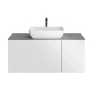 фото PLB.M.120.3/WHT.V Тумба Plaza Modern/Плаза Модерн подвесная 120, 3 ящика, белая глянцевая КЕРАМА МАРАЦЦИ