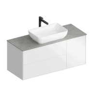 фото PLB.M.120.3/WHT.V Тумба Plaza Modern/Плаза Модерн подвесная 120, 3 ящика, белая глянцевая КЕРАМА МАРАЦЦИ