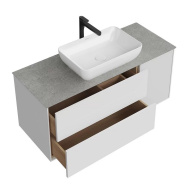 фото PLB.M.120.3/WHT.V Тумба Plaza Modern/Плаза Модерн подвесная 120, 3 ящика, белая глянцевая КЕРАМА МАРАЦЦИ