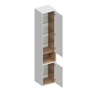 фото PLB.M.170/WHT.V Пенал Plaza Modern/Плаза Модерн подвесной 170 2 дверцы push/пуш, белый глянцевый КЕРАМА МАРАЦЦИ