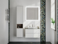 фото PLB.M.170/WHT Пенал Plaza Modern/Плаза Модерн подвесной 170 белый 2 дверцы push/пуш КЕРАМА МАРАЦЦИ